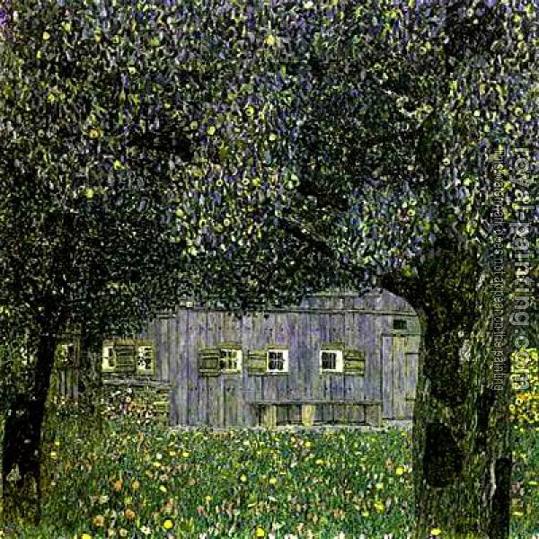 Gustav Klimt : Farmhouse In Upper Austria